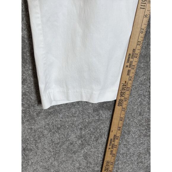 Christopher & Banks Signature Slimming Capri Pants Womens Size 14P White Pull On - Picture 7 of 8